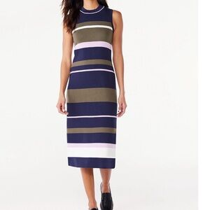 Free Assembly Mock Neck Pullover Sleeveless Sweater Dress SZ XS